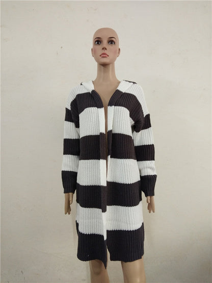 Wanda Hooded Cardigan | Mid-Length, Chunky Acrylic