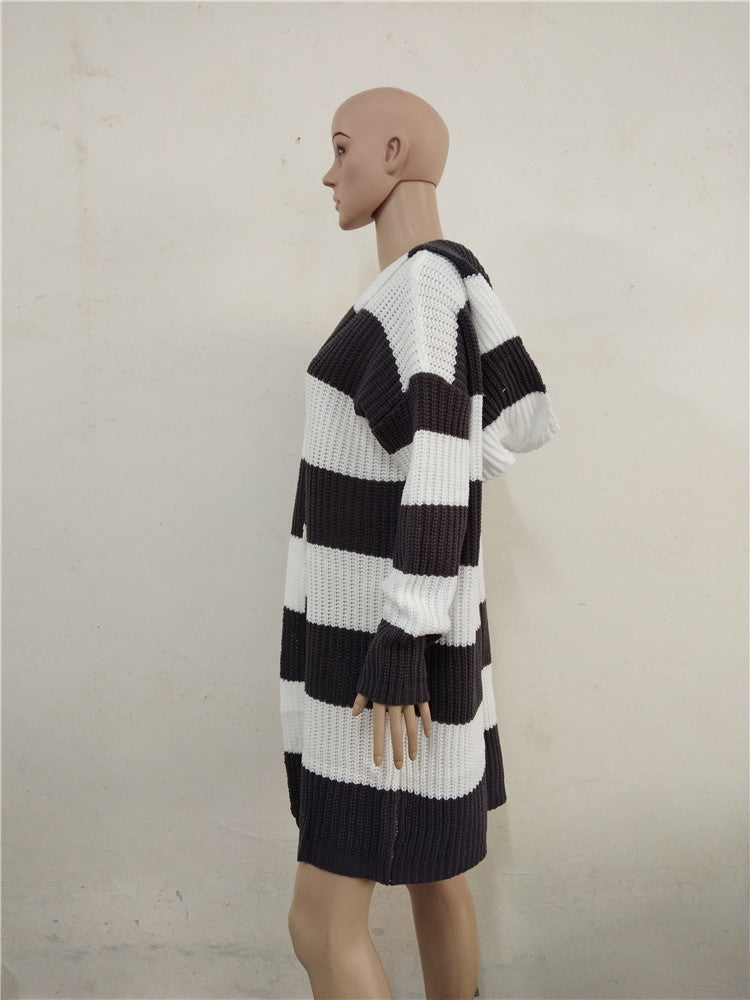 Wanda Hooded Cardigan | Mid-Length, Chunky Acrylic