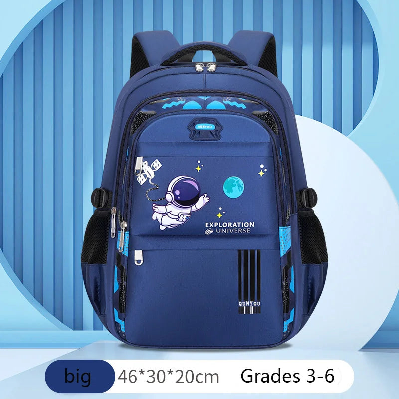 Waterproof Astronaut Kids Backpack for Boys – Primary School Book Bag