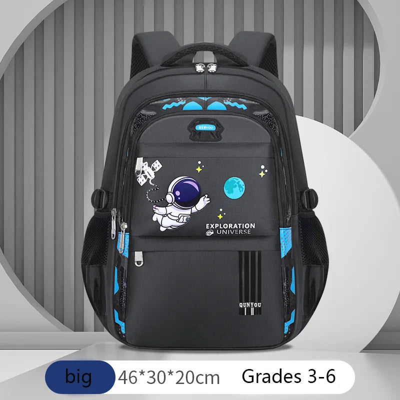 Waterproof Astronaut Kids Backpack for Boys – Primary School Book Bag