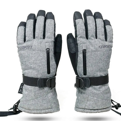 Waterproof Ski Gloves with Touchscreen Function – Thermal Snowboard Gloves for Men and Women