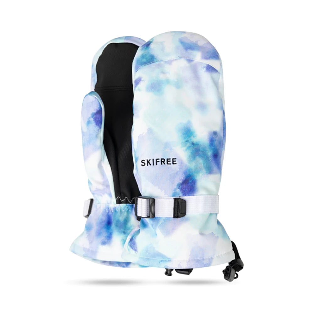 Waterproof Thermal Ski Gloves with Anti-Slip Palm and Adjustable Wrist Strap – Unisex Winter Snow Mittens