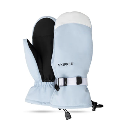 Waterproof Thermal Ski Gloves with Anti-Slip Palm and Adjustable Wrist Strap – Unisex Winter Snow Mittens