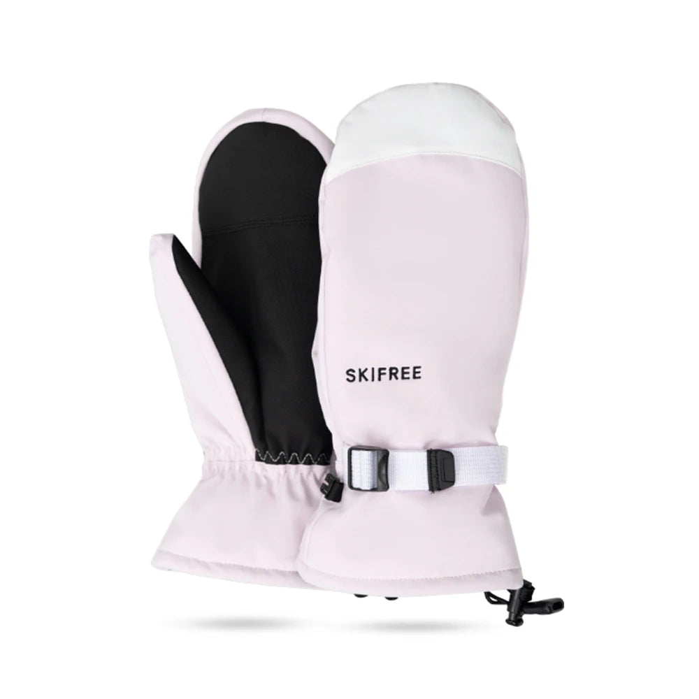 Waterproof Thermal Ski Gloves with Anti-Slip Palm and Adjustable Wrist Strap – Unisex Winter Snow Mittens