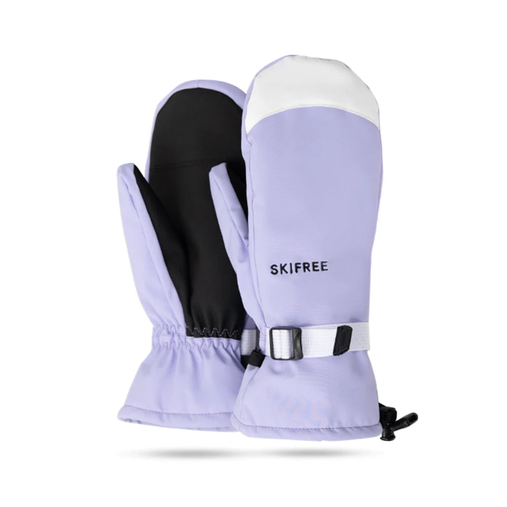 Waterproof Thermal Ski Gloves with Anti-Slip Palm and Adjustable Wrist Strap – Unisex Winter Snow Mittens