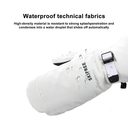 Waterproof Thermal Ski Gloves with Anti-Slip Palm and Adjustable Wrist Strap – Unisex Winter Snow Mittens