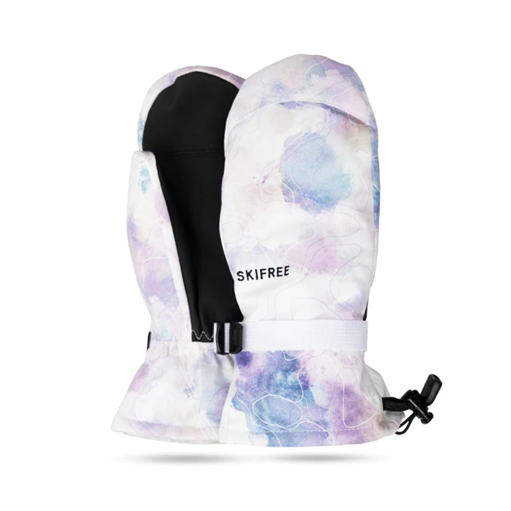 Waterproof Thermal Ski Gloves with Anti-Slip Palm and Adjustable Wrist Strap – Unisex Winter Snow Mittens