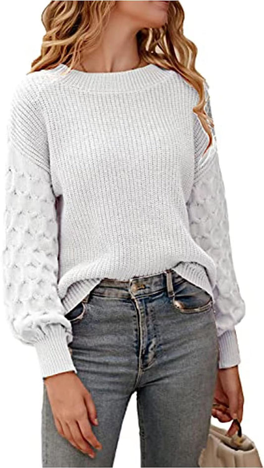 Wendy Chunky Knit Sweater | Cozy, Textured Sleeves