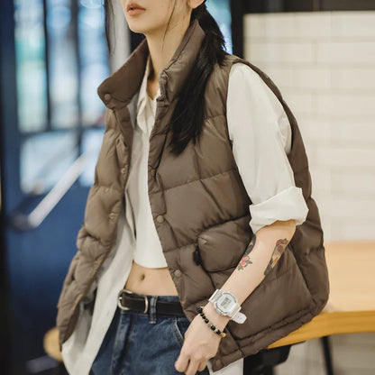 Wendy Down Vest | Lightweight, Boxy Quilted