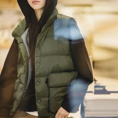 Wendy Down Vest | Lightweight, Boxy Quilted