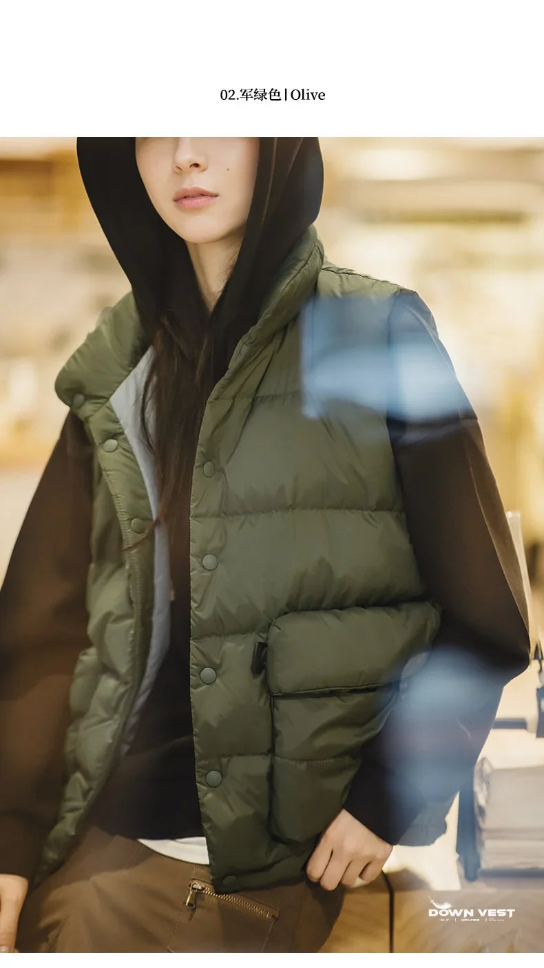 Wendy Down Vest | Lightweight, Boxy Quilted