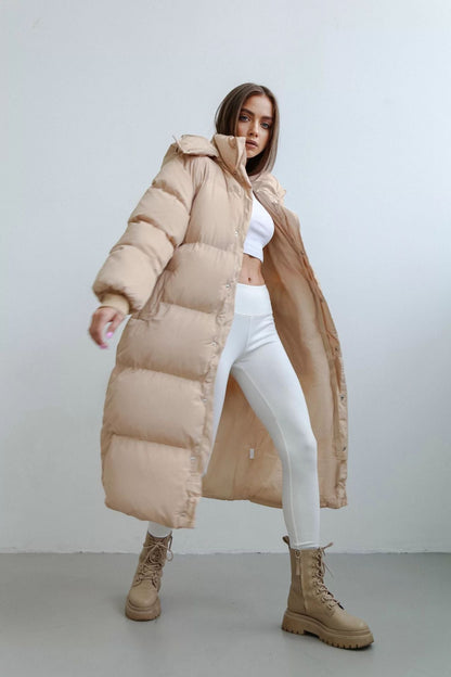 Wendy Puffer Coat | Longline, Cotton-Filled