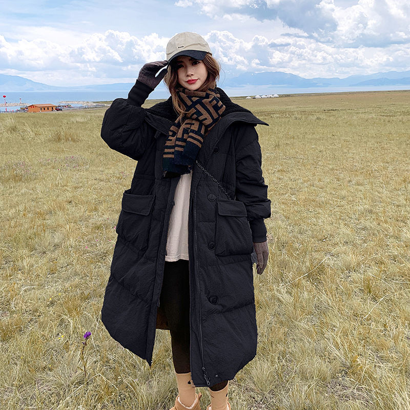 Wina Long Coat | Oversized Quilted Cotton