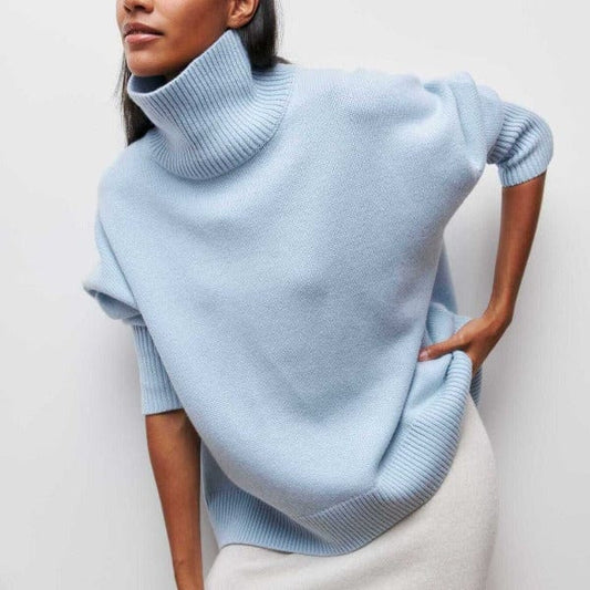 Wina Turtleneck Sweater | Relaxed Wool Blend