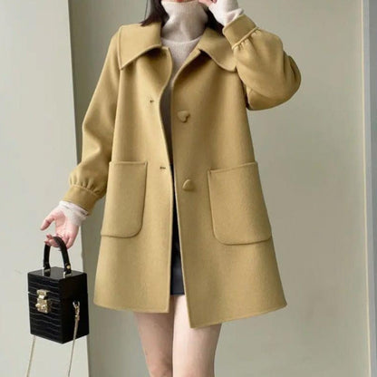 Wina Wool Coat Women | Slim A-Line, Soft Fabric, Stylish Design