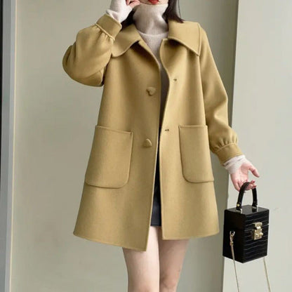 Wina Wool Coat Women | Slim A-Line, Soft Fabric, Stylish Design