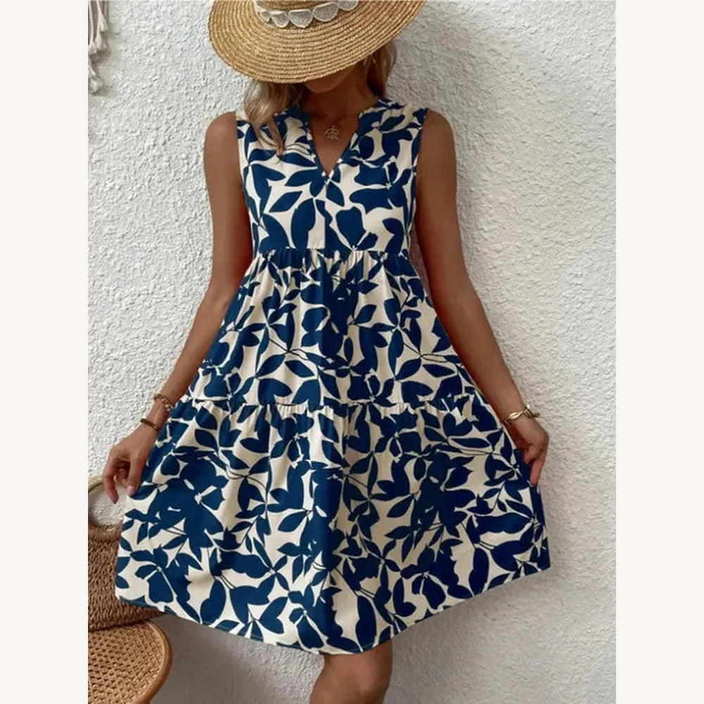 Robe Longue Femme à Col en V Imprimé Floral – Élégante et Confortable pour Soirée et Occasions Décontractées