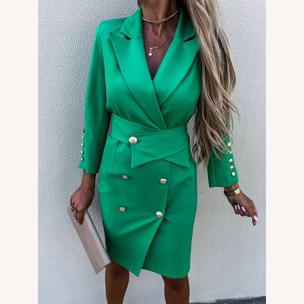 Robe Femme Blazer Élégante – Coupe Flatteuse, Design Polyvalent, Tissu Doux, Disponible en S, M, L, XL
