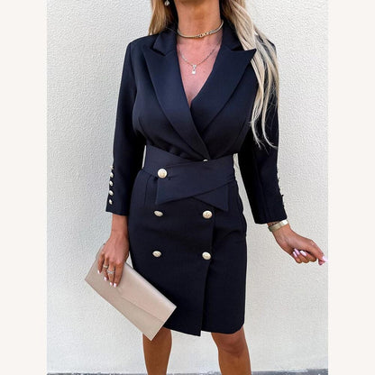 Women's Elegant Blazer Dress – Flattering Cut, Versatile Design, Soft Fabric, Available in S, M, L, XL