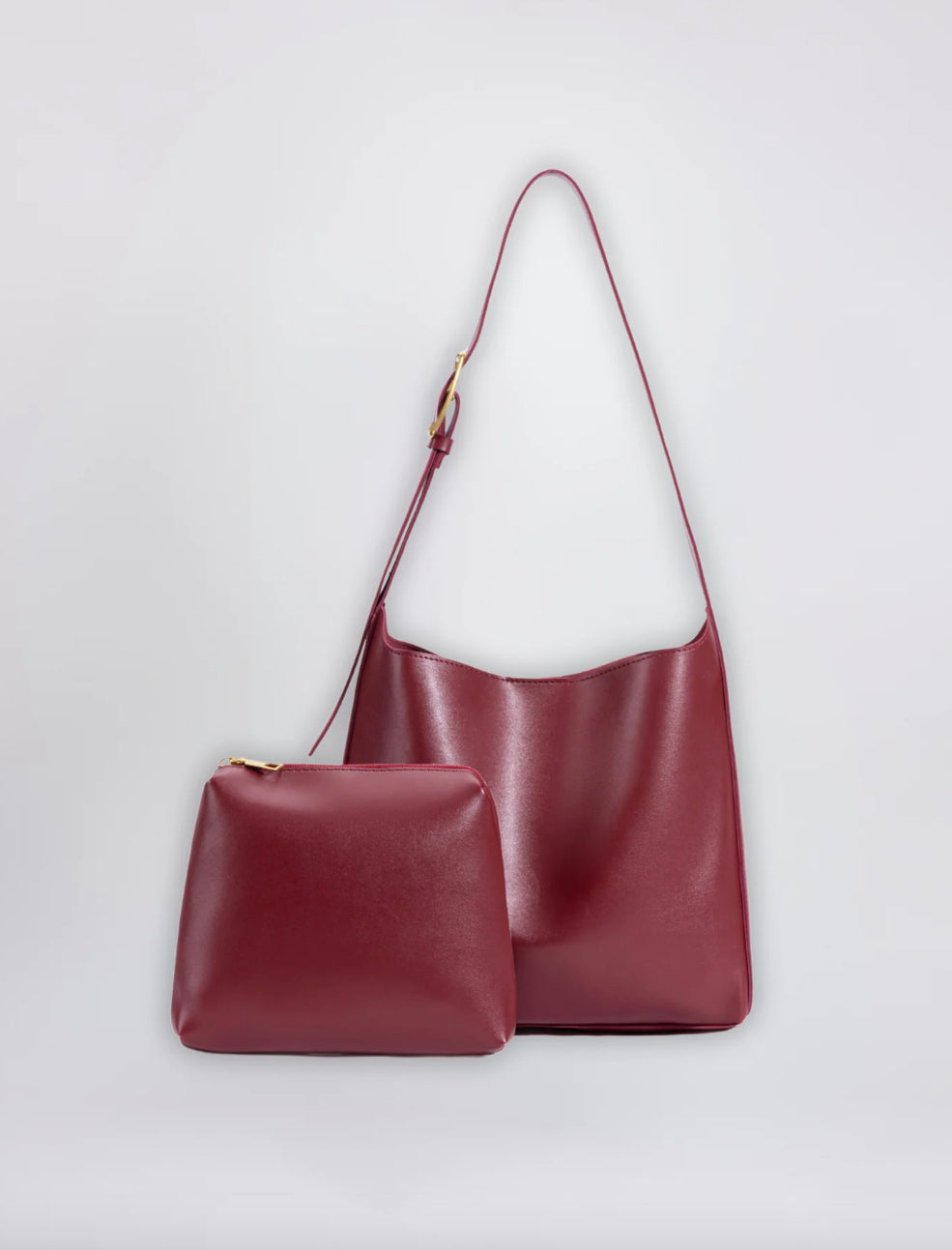 Elegant Women's Shoulder Bag in Synthetic Leather for 13-Inch Laptop - Compact and Practical