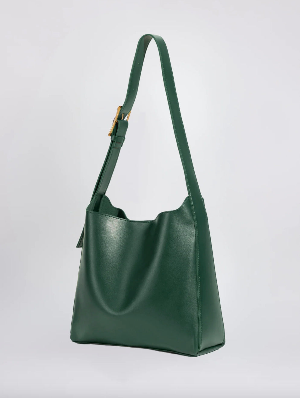 Elegant Women's Shoulder Bag in Synthetic Leather for 13-Inch Laptop - Compact and Practical