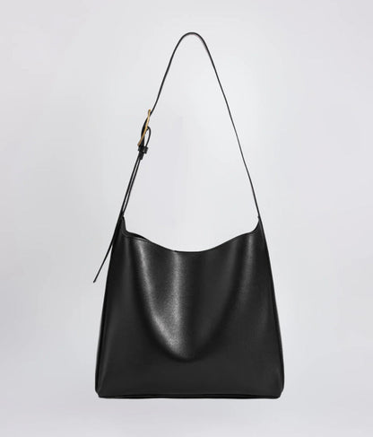 Elegant Women's Shoulder Bag in Synthetic Leather for 13-Inch Laptop - Compact and Practical