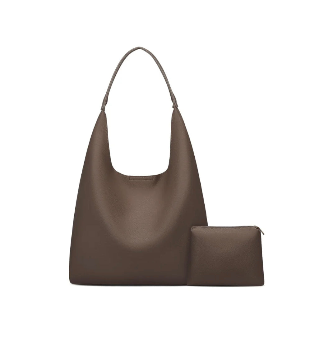 Elegant Vegan Leather Women's Hobo Bag with Versatile Interior – Chic and Durable Design for All Occasions