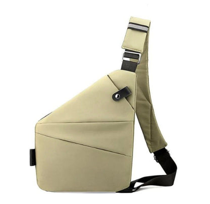 Women's Anti-Theft Nylon Bag with Stripes – Practical and Elegant, Handbag and Shoulder Bag for Outings and Travel