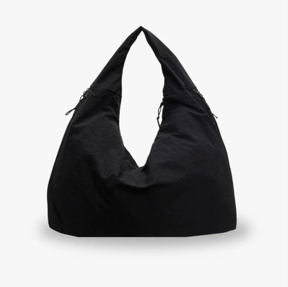 Ultra Large Women's Hobo Bag in Recycled Nylon – Practical and Eco-Friendly Bag with Pockets and Comfortable Shoulder Strap