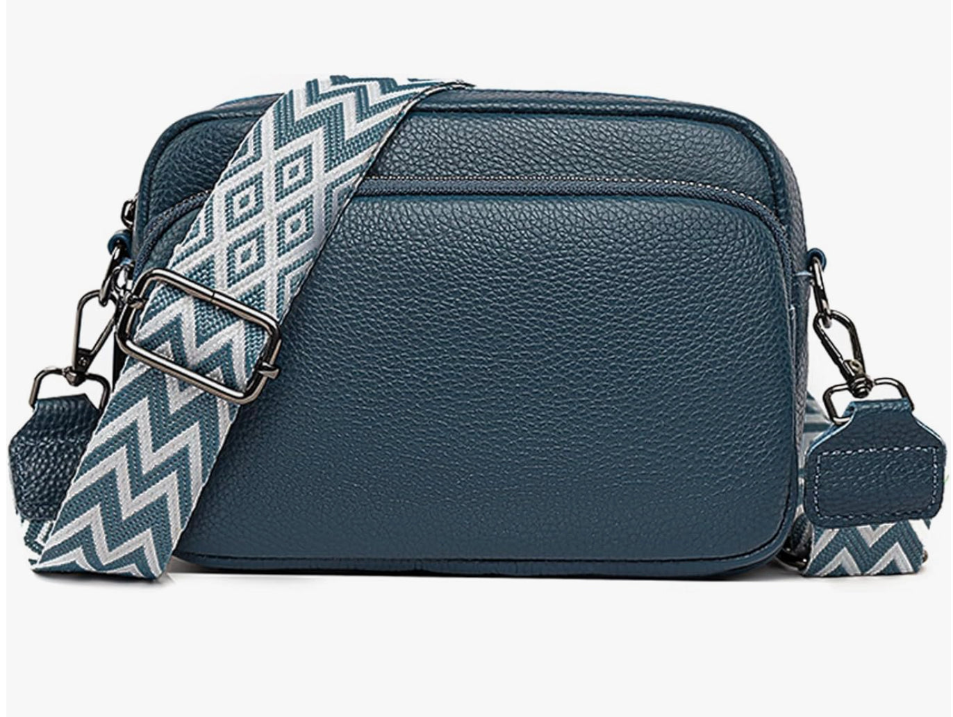 Women's Premium Leather Shoulder Bag with Zipped Compartments – Ergonomic Comfort and Elegant Design