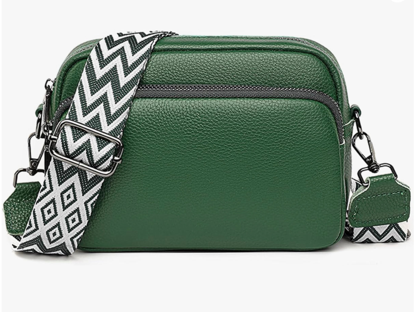 Women's Premium Leather Shoulder Bag with Zipped Compartments – Ergonomic Comfort and Elegant Design