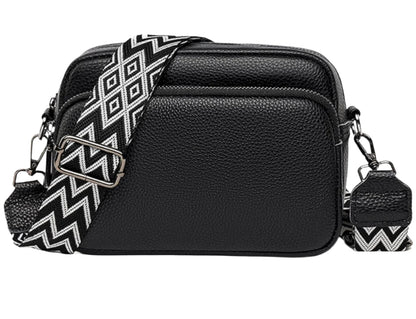 Women's Premium Leather Shoulder Bag with Zipped Compartments – Ergonomic Comfort and Elegant Design