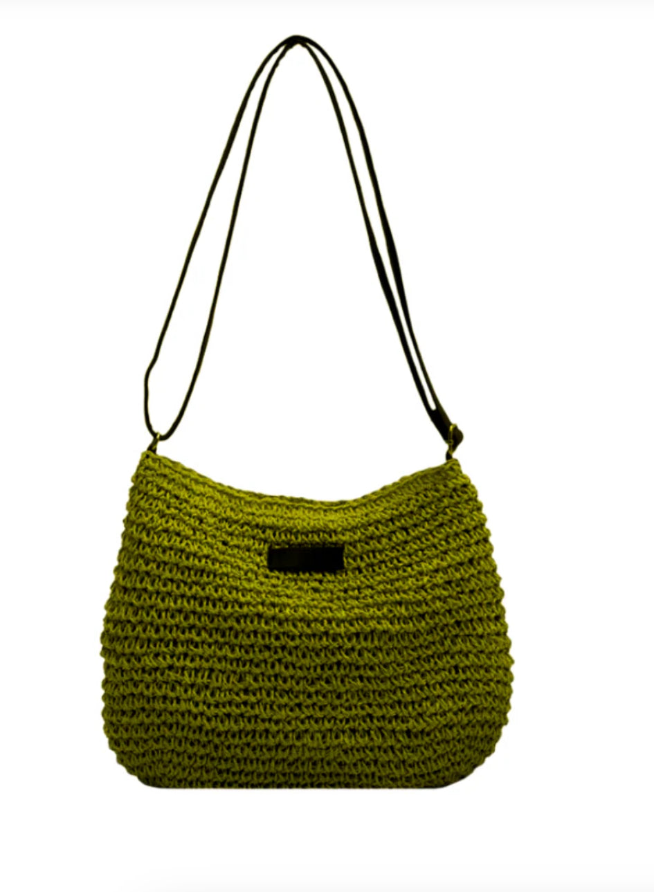 Premium Women's Straw Shoulder Bag with Adjustable Vegan Leather Strap – Ideal for Everyday Use