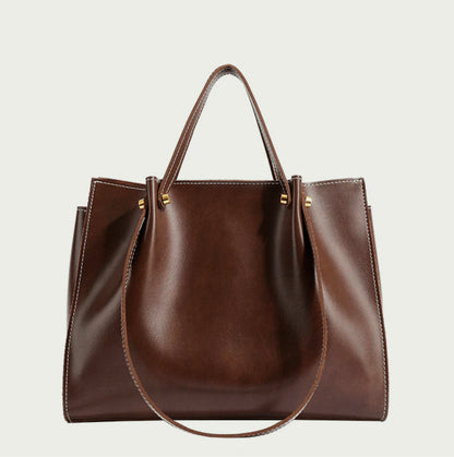 Elegant Leather Handbag for Women with Adjustable Shoulder Strap – Chic and Practical Bag