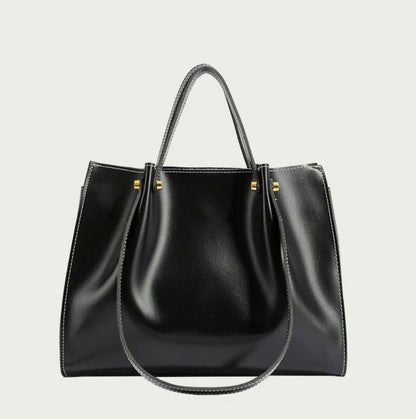 Elegant Leather Handbag for Women with Adjustable Shoulder Strap – Chic and Practical Bag