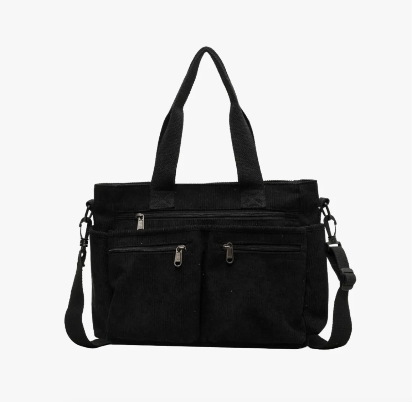 Sac à Bandoulière en Velours Souple pour Femmes – Grande Capacité, Poches Pratiques, Design Multifonctionnel, Idéal pour Sorties et Voyages