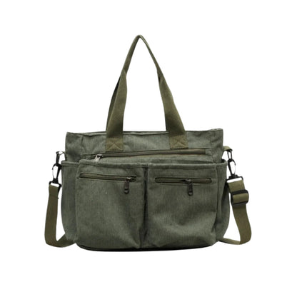 Soft Velvet Shoulder Bag for Women – Large Capacity, Practical Pockets, Multifunctional Design, Ideal for Outings and Travel