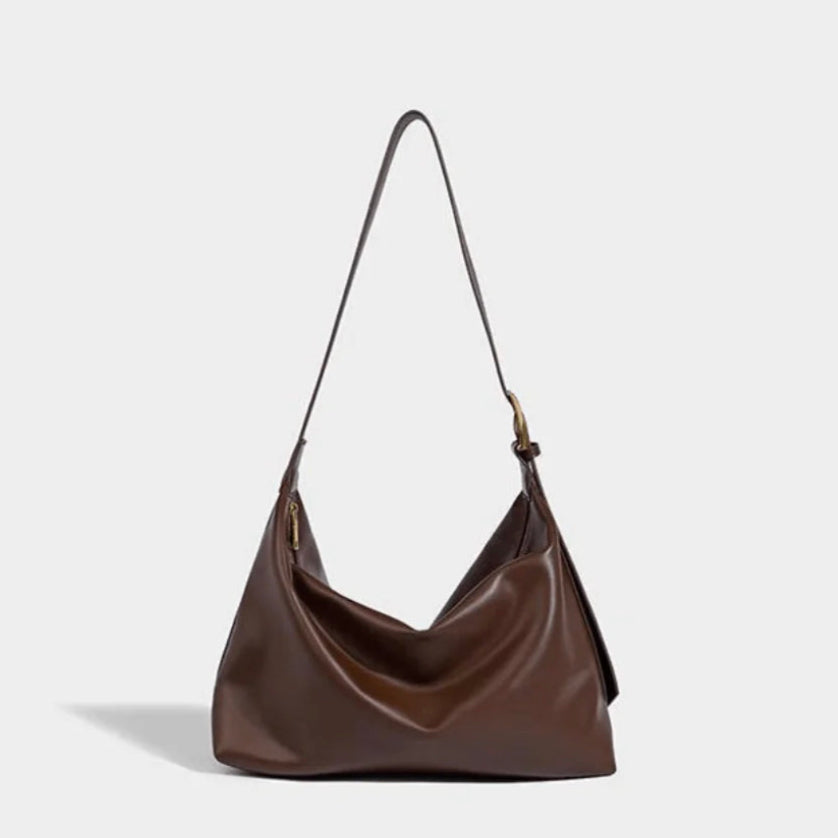 Sac Bandoulière Femme en Cuir Noir – Élégant et Pratique pour Toutes Occasions, Design Ajustable et Spacieux