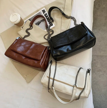 Women's PU Shoulder Bag – 31x20x13 cm, Elegant and Practical for Outings and Travel