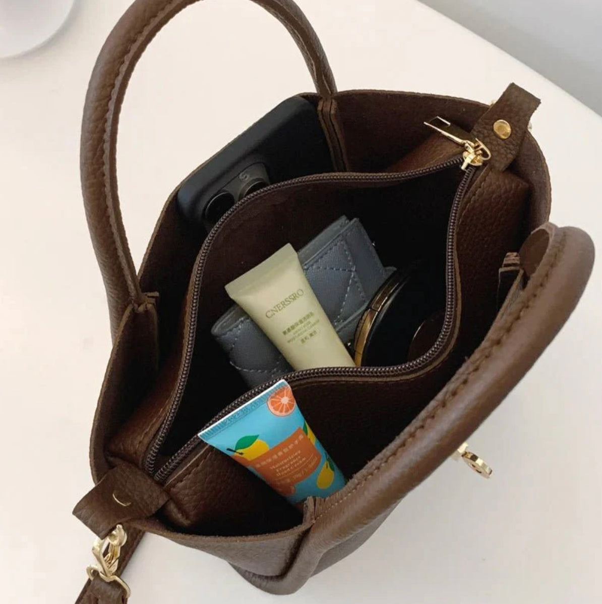 Mini Sac Bandoulière Femme en Cuir Synthétique – Élégant et Pratique avec Bandoulière Ajustable, Idéal pour Sorties Décontractées