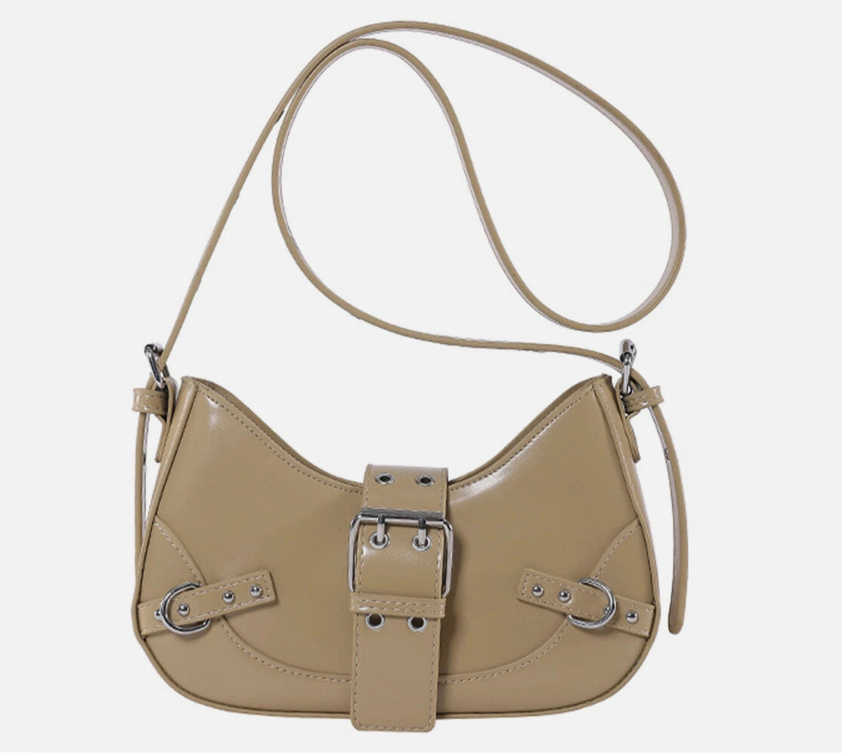 Glamorous Leather Handbag for Women – Elegant Shoulder Bag, 5 Colors Available, 24x15x6 cm