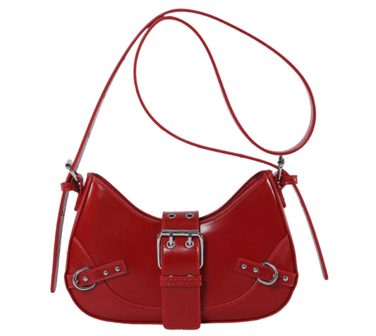 Glamorous Leather Handbag for Women – Elegant Shoulder Bag, 5 Colors Available, 24x15x6 cm