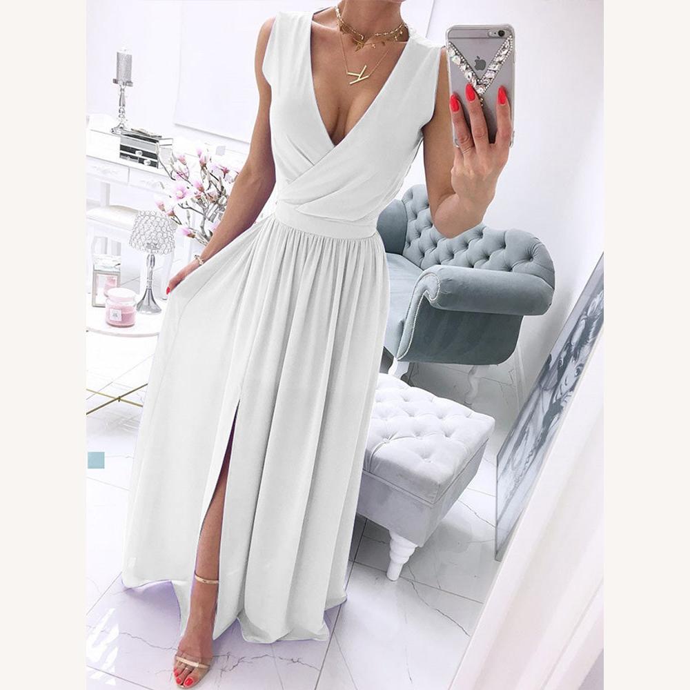 Robe de Plage Femme Sans Manches en Mousseline de Soie avec Décolleté V Profond – Imprimé Floral Vintage, Légère et Fluide