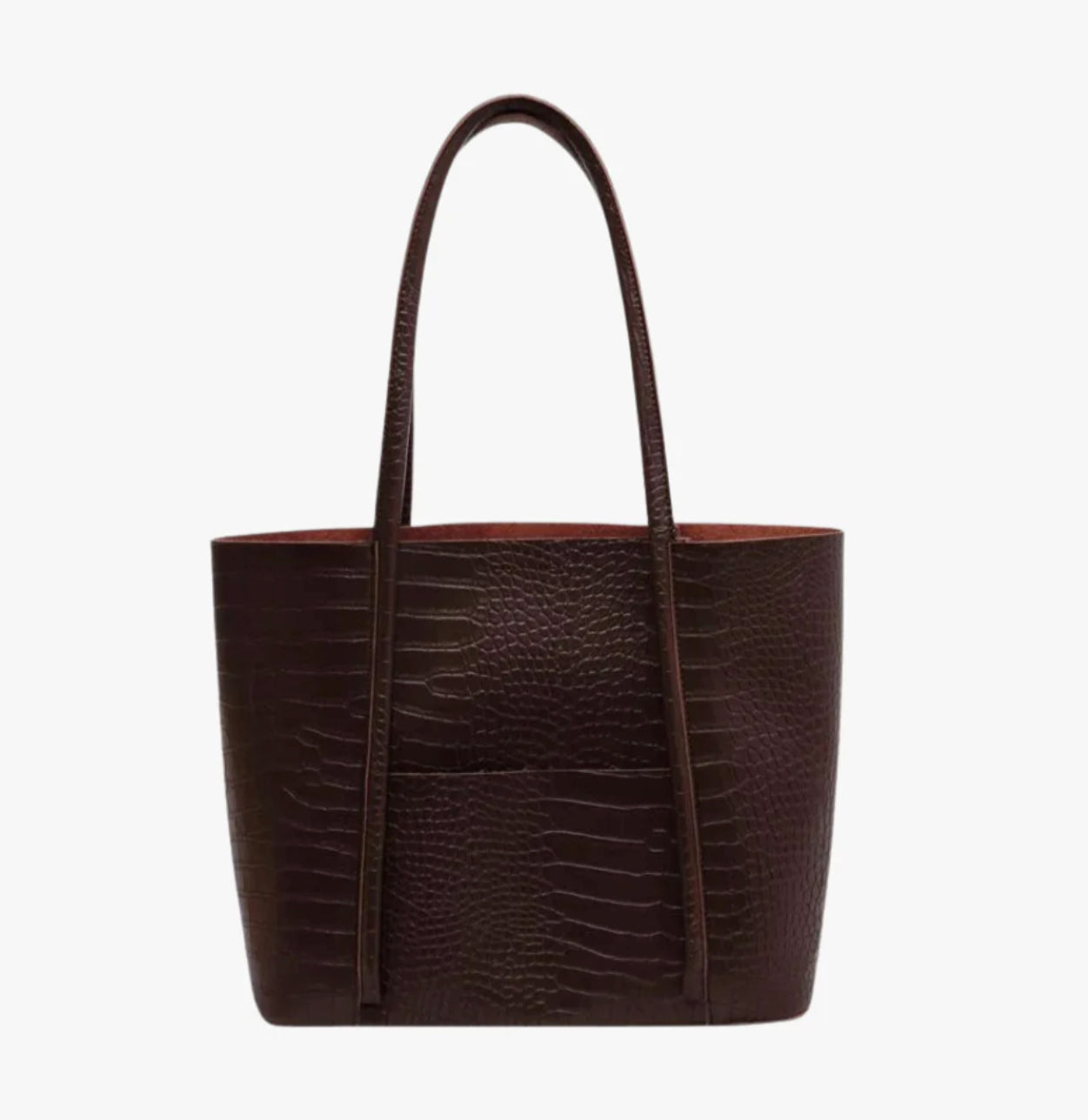 Sac à main en Croco Femme - Élégant et Pratique, Dimensions 38x28x13 cm, Intérieur Spacieux et Compartiments Organisés