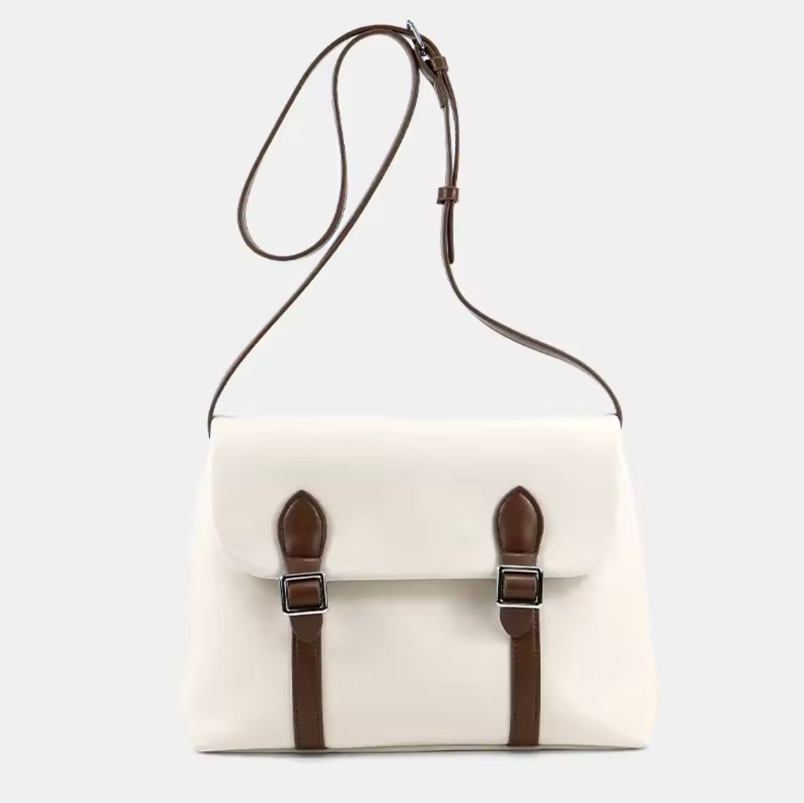 Vintage PU Leather Handbag for Women with Adjustable Shoulder Strap – 29cm x 20cm x 8cm, Elegant and Practical