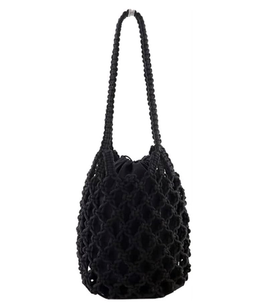 Elegant Macrame Bag - 20 cm Width, 25 cm Height, Ideal for Bohemian Style and Everyday Use