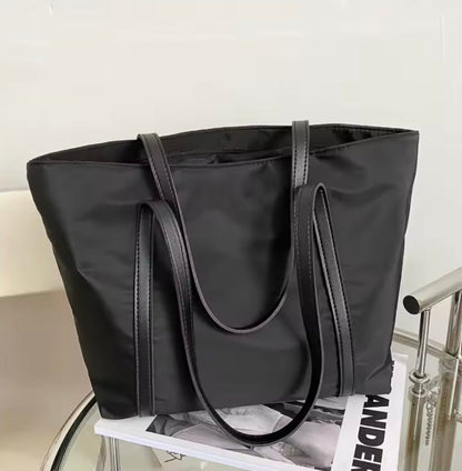 Water-Resistant Oxford Fabric Tote Bag - Large Size 39cm x 26cm x 12cm, Ideal for Daily Use and Outings