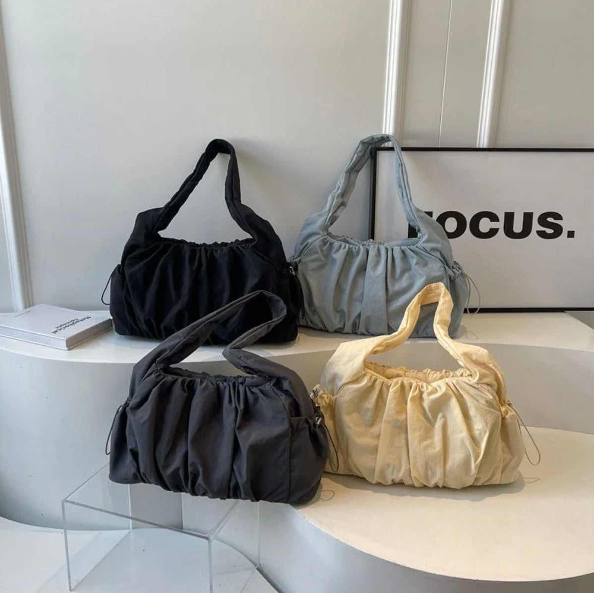 Minimalist Vegan Leather Handbag for Women – Elegant, Practical, Adjustable Shoulder Strap, Spacious Compartments