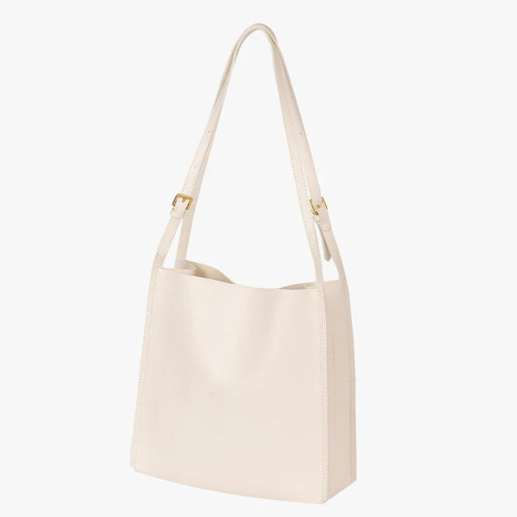 Women's Handbag in Vegetable Leather with Adjustable Straps – Elegant Practical Tote Bag for All Occasions