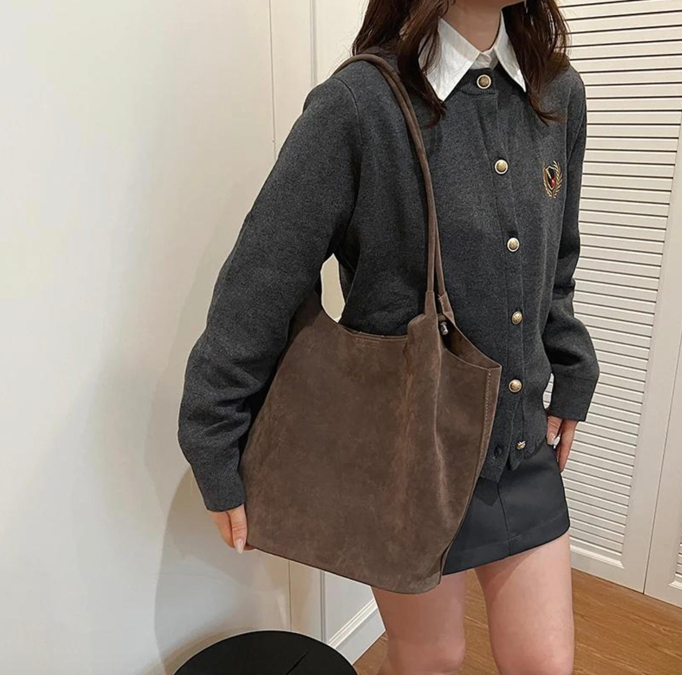 Women's Leather Handbag Juliette – Elegant 42 cm Tote, Practical and Versatile for Daily Use